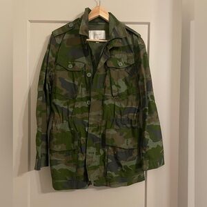 Jcrew camo jacket size S